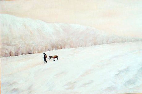 "Звуки снежного безмолвия , элегия Господа моего." Артур Ованесов. из серии "Карабахские мотивы". 80х120 , масло /холст "Звуки снежного безмолвия , элегия Господа моего." Артур Ованесов. из серии "Карабахские мотивы". 80х120 , масло /холст