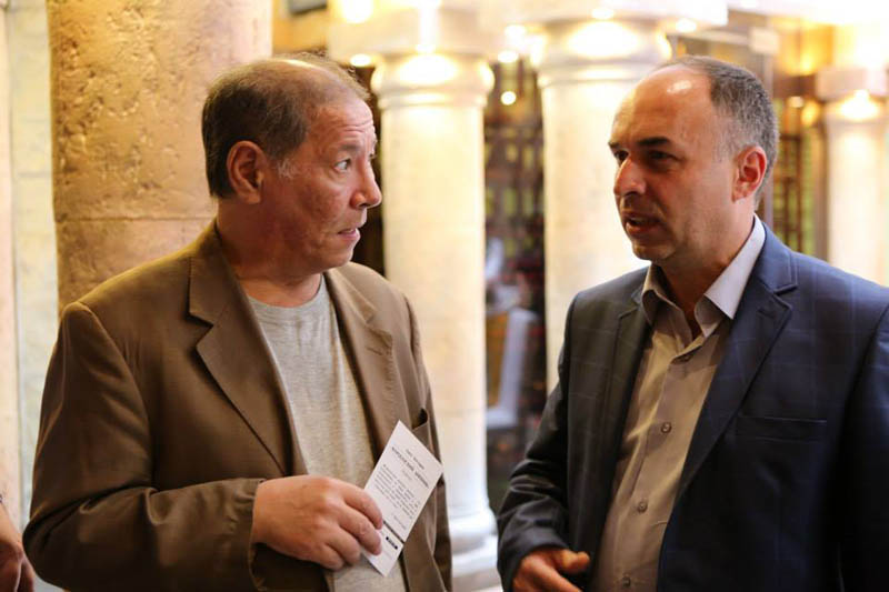 Журналист Эдуард Сахинов и Ашот Бегларян.